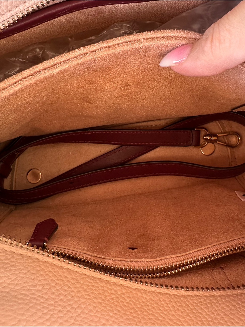 kate spade Two-Tone Pebbled Leather medium grace satchel - Picture 11 of 14
